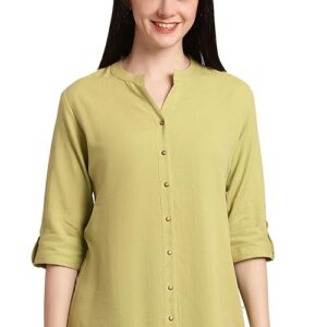 Pistaa's Women's Cotton Regular Fit Casual Kurti